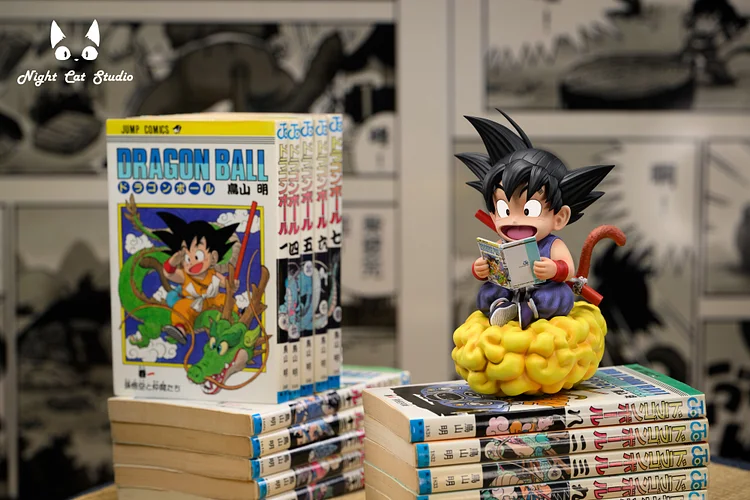PRE-ORDER Night Cat Studio - Dragon Ball Little Son Goku reading Dragon Ball comic book 1/6 Statue(GK)-