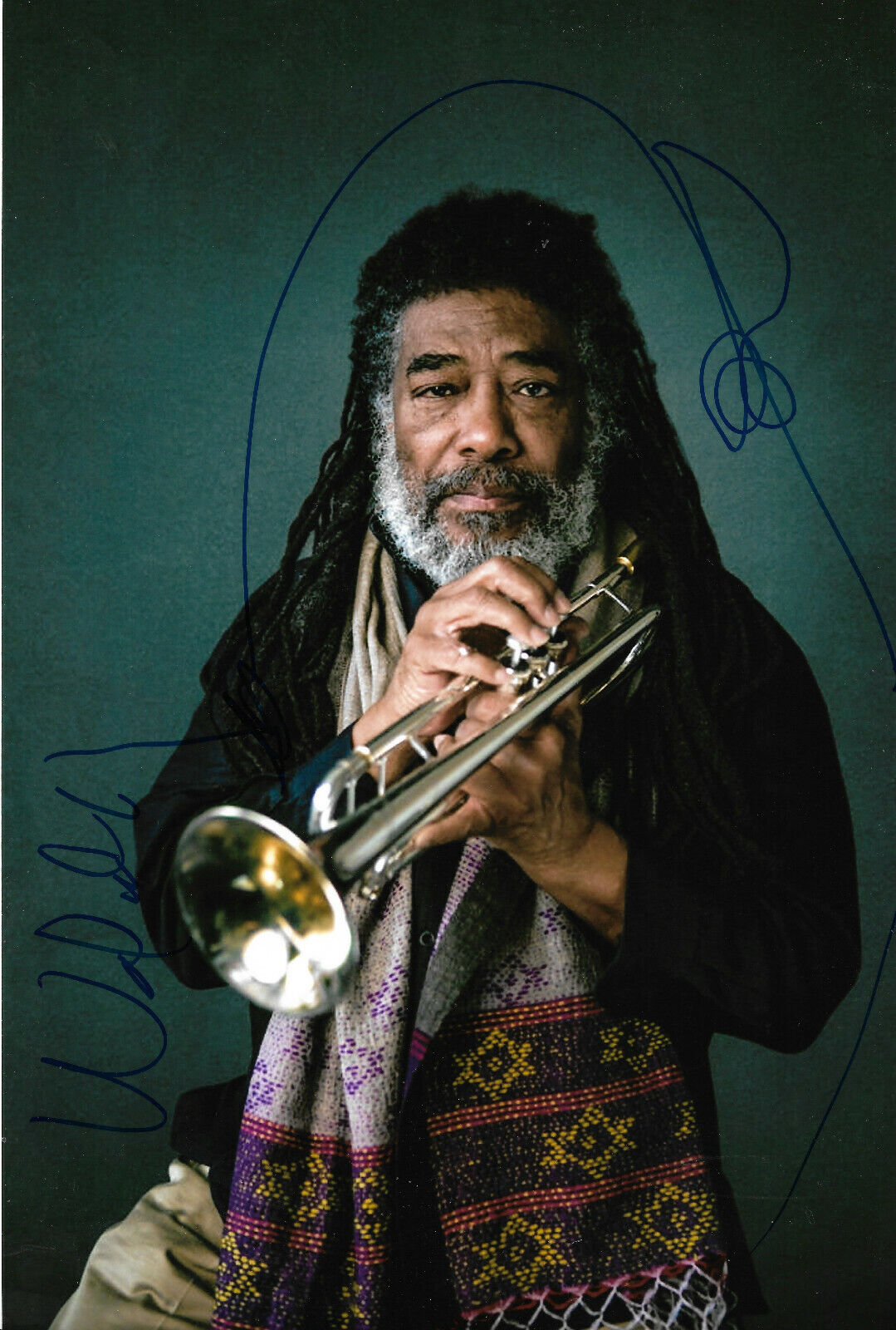 Wadada Leo Smith signed 8x12 inch Photo Poster painting autograph