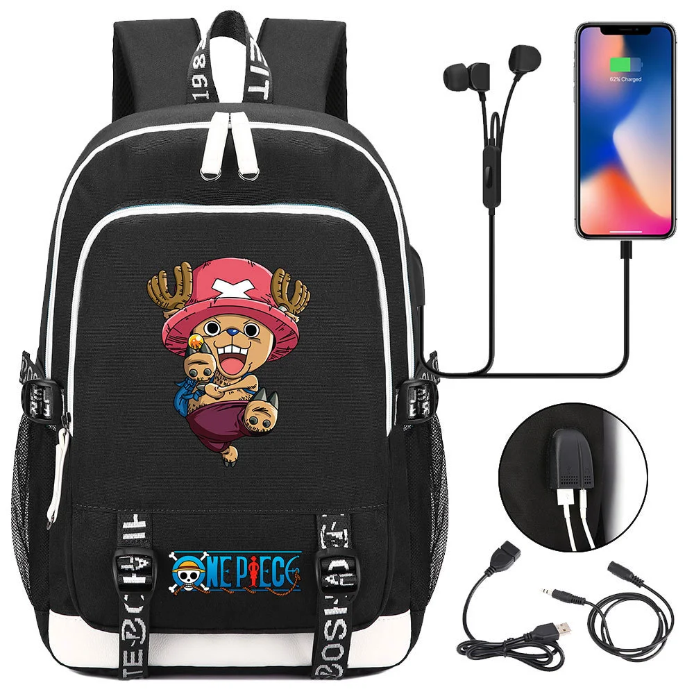 Buzzdaisy Premium One Piece Backpack with USB Charging Port and Laptop Protection - Multi-Pocket for Large Capacity Storage