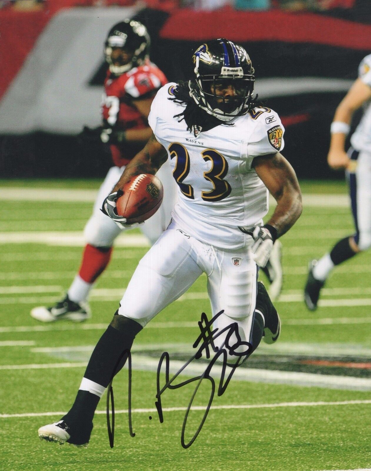 Damien Berry Baltimore Ravens Hand Signed Autographed 8x10 Photo Poster painting W/COA