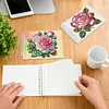 2 Pack Rose DIY Diamond Art Spiral Notebook Kit 80 Pages No Lines
