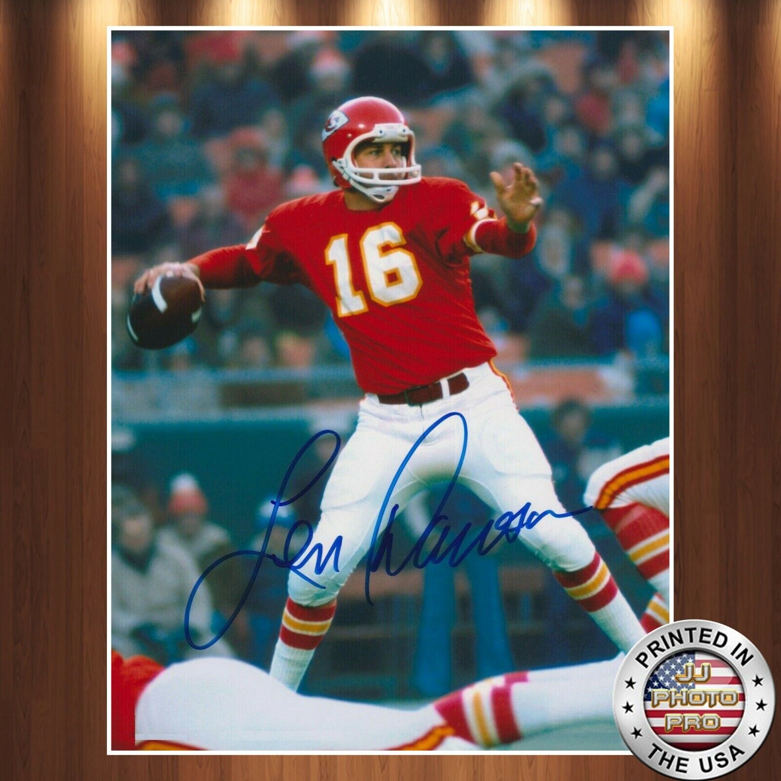 Len Dawson Autographed Signed 8x10 Photo Poster painting (HOF Chiefs) REPRINT