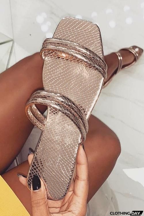 Hollow Flat Sandals