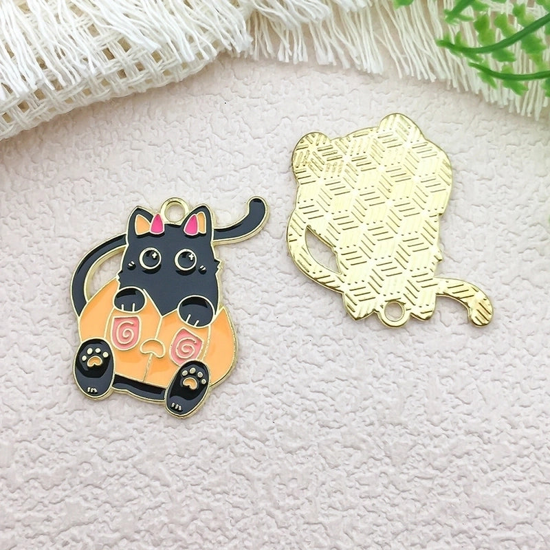1 Piece 16*24mm 20*20mm 20 * 21mm Alloy Pumpkin Cat Bat Pendant Jewelry Accessories