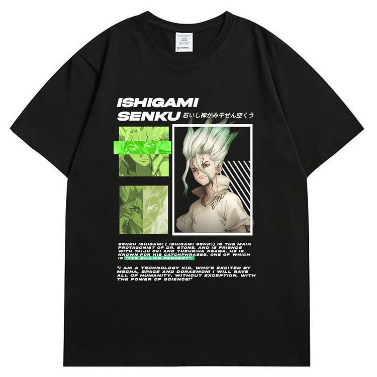 Dr. Stone Ishigami Senkuu Summer T-shirt weebmemes