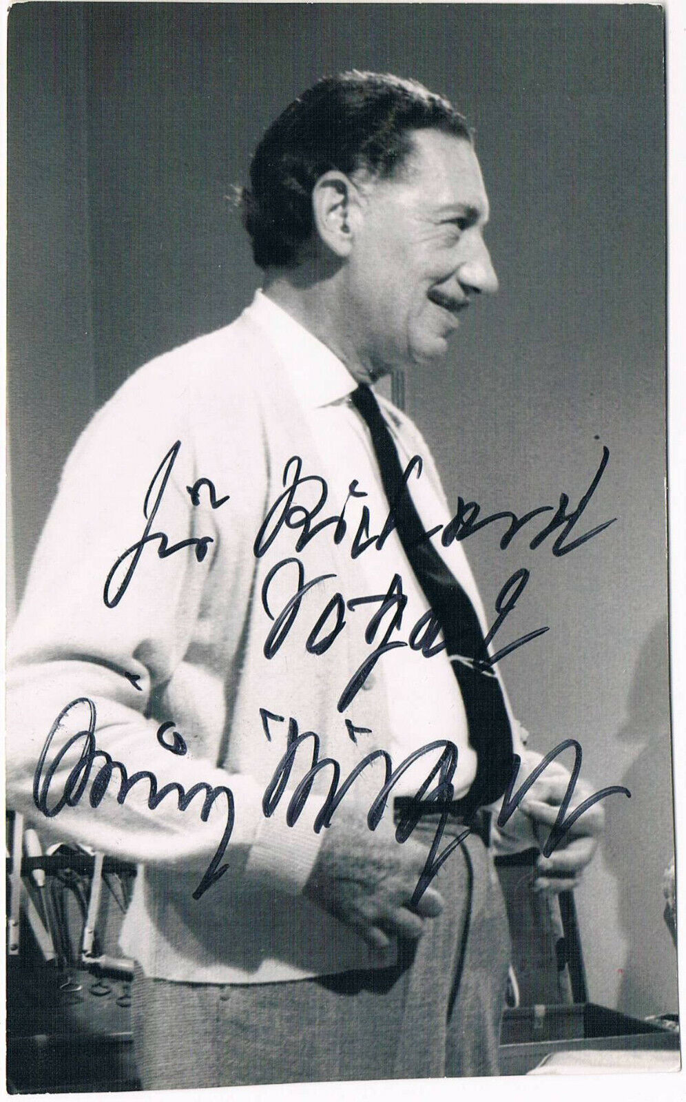 Willy Birgel 1891-1973 genuine autograph signed Photo Poster painting 4x6