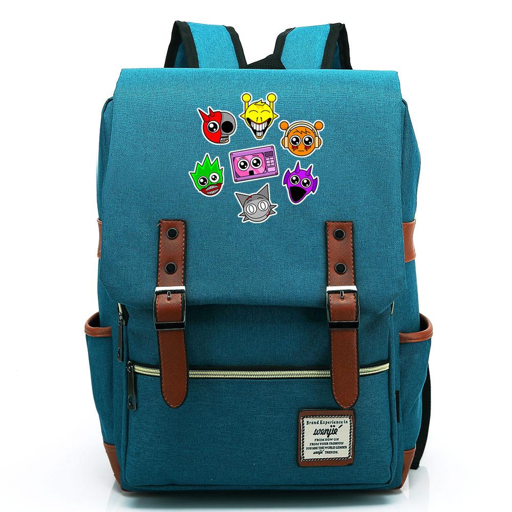 Mayoulove Sprunki Backpack Lightweight Design with Multiple Compartments for School Use-Mayoulove