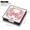 Leather Butterfly Diamond Painting Notecard Box Rhinestones Post It Dispenser