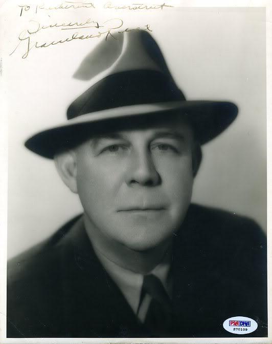 Grantland Rice Psa/dna Signed Vintage Studio 8x10 Photo Poster painting Autograph