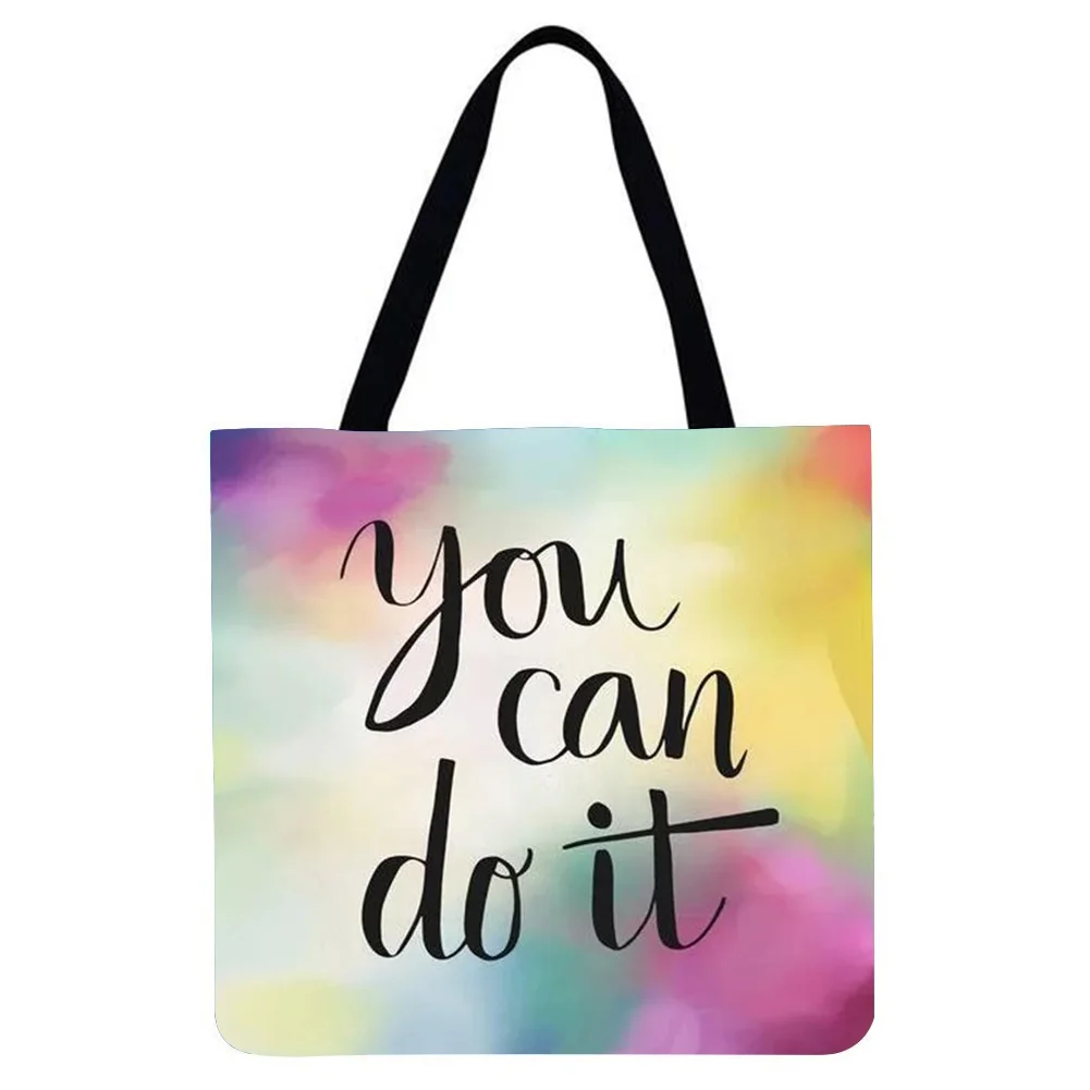 Linen Tote Bag - Alphabet