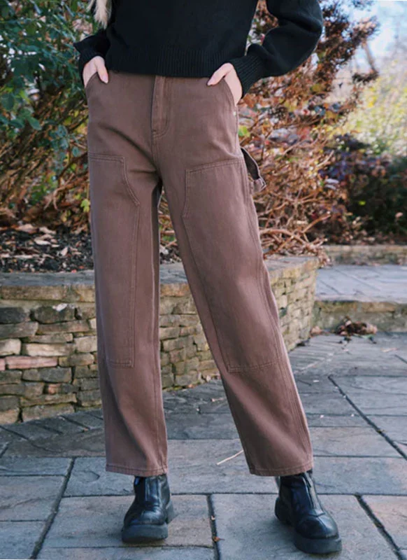 Comfortable organic cotton vintage outdoor women's pants