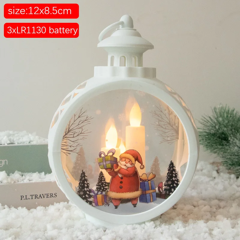 Noel 2022 Christmas Snowman Wind Lantern New Year LED Light Ornaments Christmas Tree Decor Xmas Gifts Navidad Home Decoration