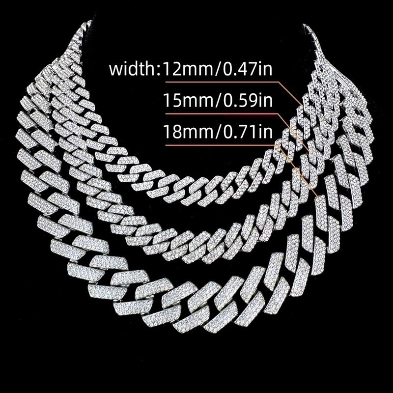 Hip-hop Exaggerated Rock Necklace Alloy Inlay Rhinestones Men’s Pendant Necklace