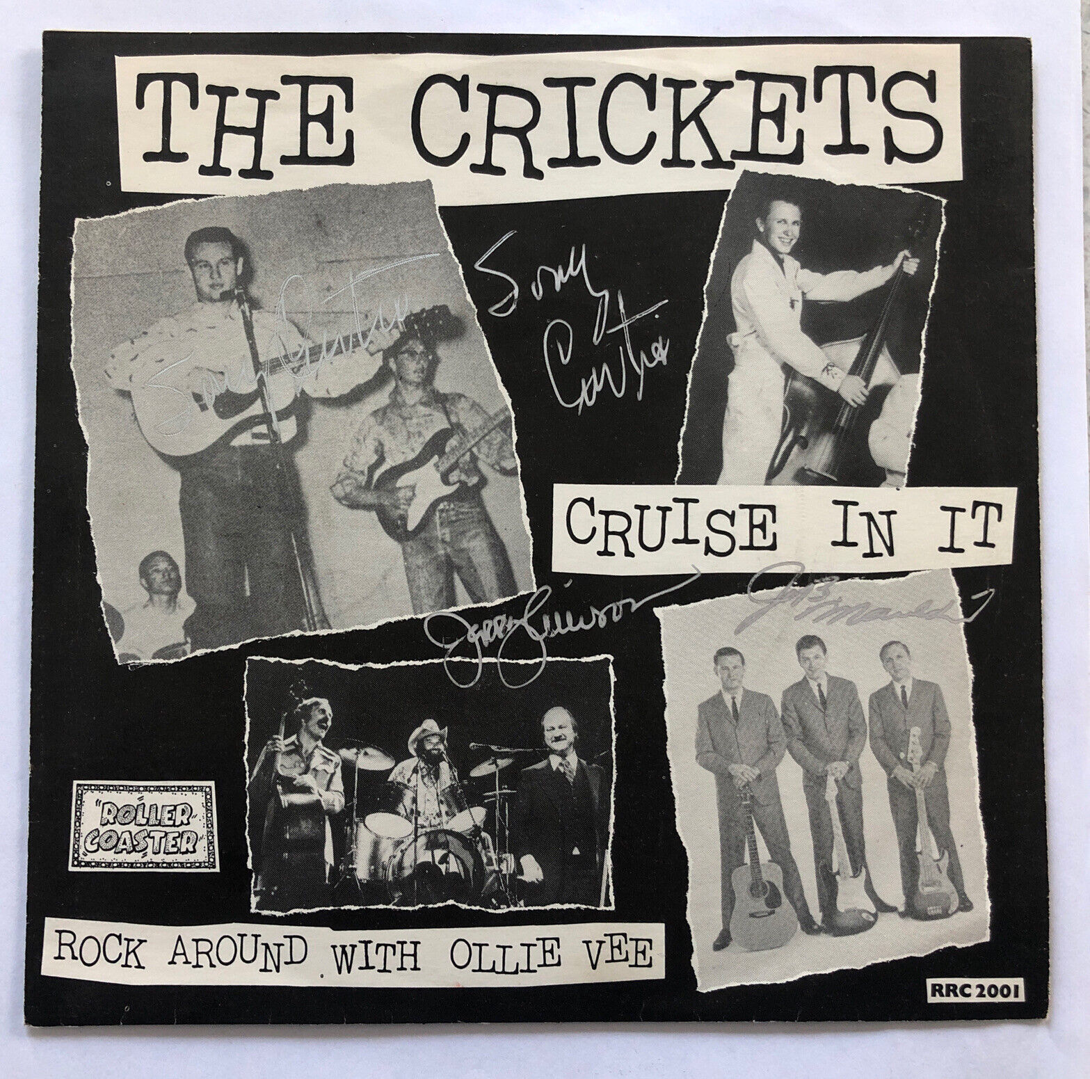 THE CRICKETS - CRUISE IN IT 7 Signed! Sonny Curtis J Allison & Joe B Maudlin