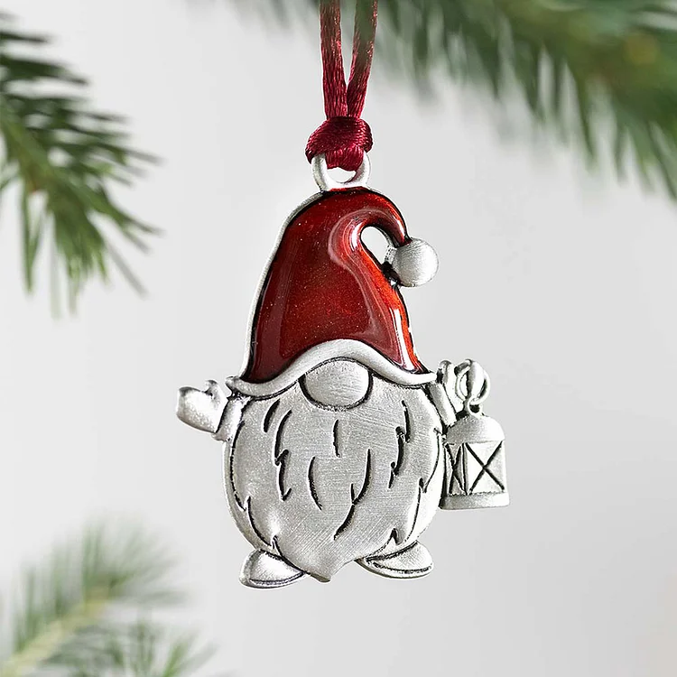 Solid Pewter Christmas Tree Ornament