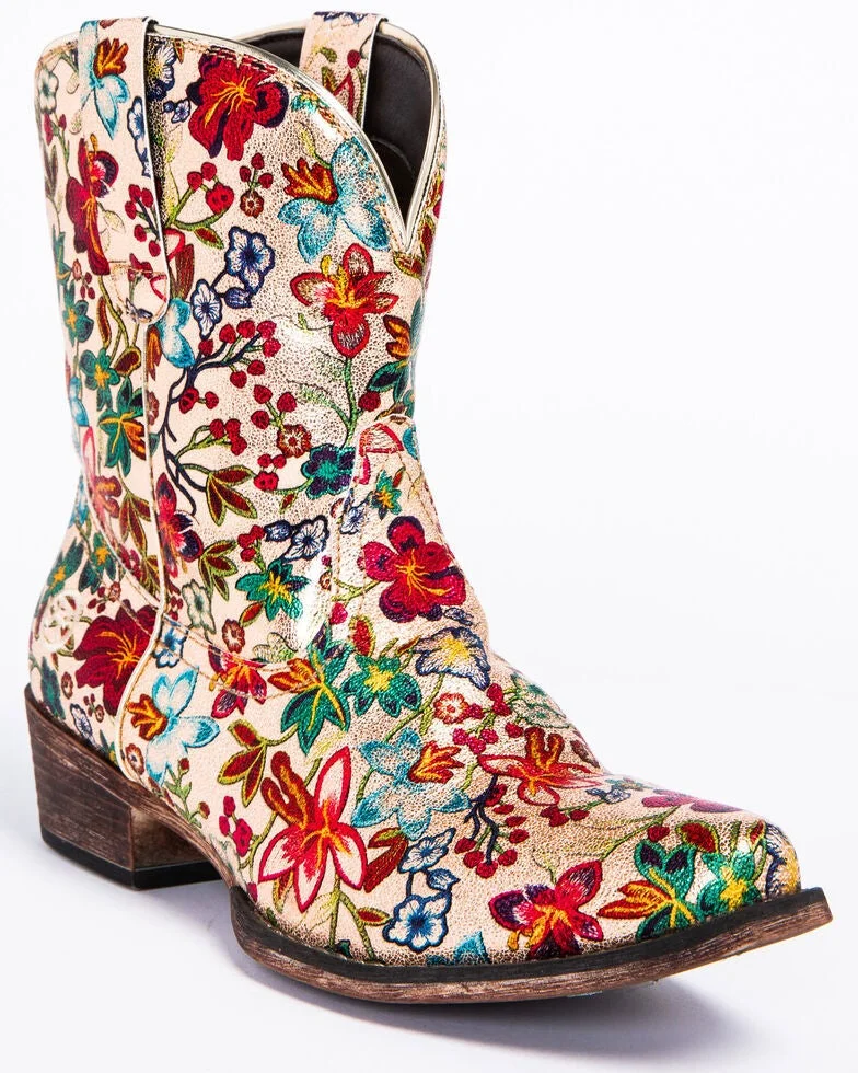 Women's Ethnic Embroidery Retro Boots
