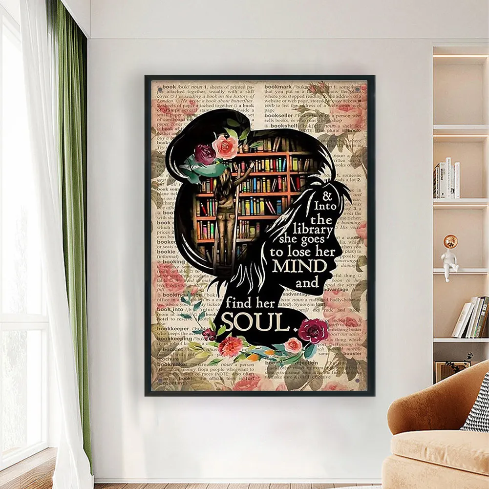 11CT Full Stamped Cross Stitch - Girl(Canvas|45*65CM)