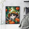 (US Local)Cat -14CT Stamped Cross Stitch Kit(37x47cm)