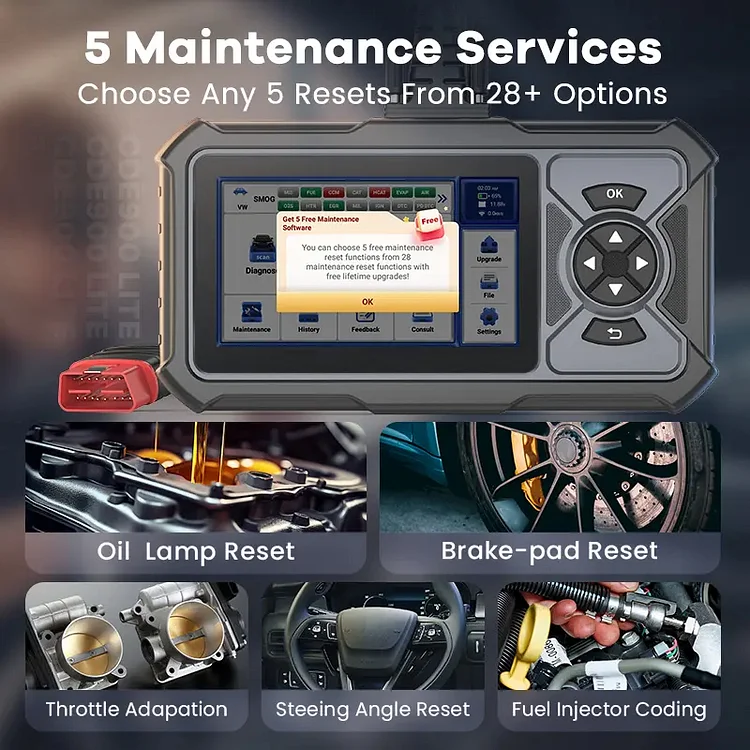 Scanner diagnostico multifunzione OBD2 per motore auto