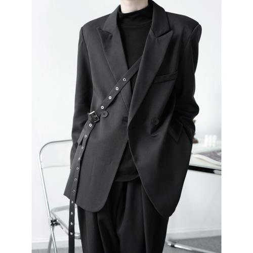 Usyaboys-YM122 Men's Loose Asymmetrical Suit Fashion Personality Design-Usyaboys-Mne and Women's Street Fashion Shop-Christmas
