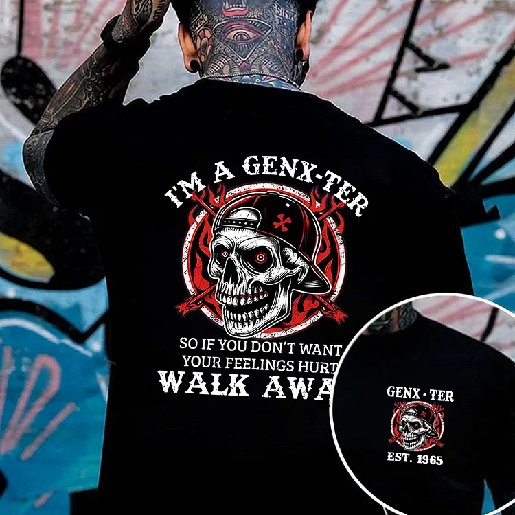 Custom Year Of Birth Sweatshirt, Unisex Hoodie, I'M A GENX-TER, WALK AWAY