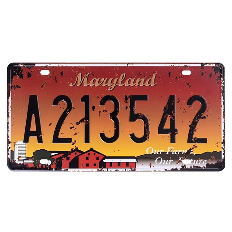 A213542 - Car License Tin Signs/Wooden Signs - Calligraphy Series - 6*12inches