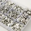 Electroplate Silver Acrylic Beads DIY Jewelry Accessories