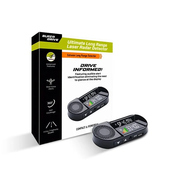 BlazaDrive Ultimate Long Range Laser Radar Detector (SALE ENDS IN 30 MINUTES)