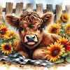 (Multi-Style) Highland Cattle-11CT Stamped Cross Stitch 40*40cm/15.75*15.75in
