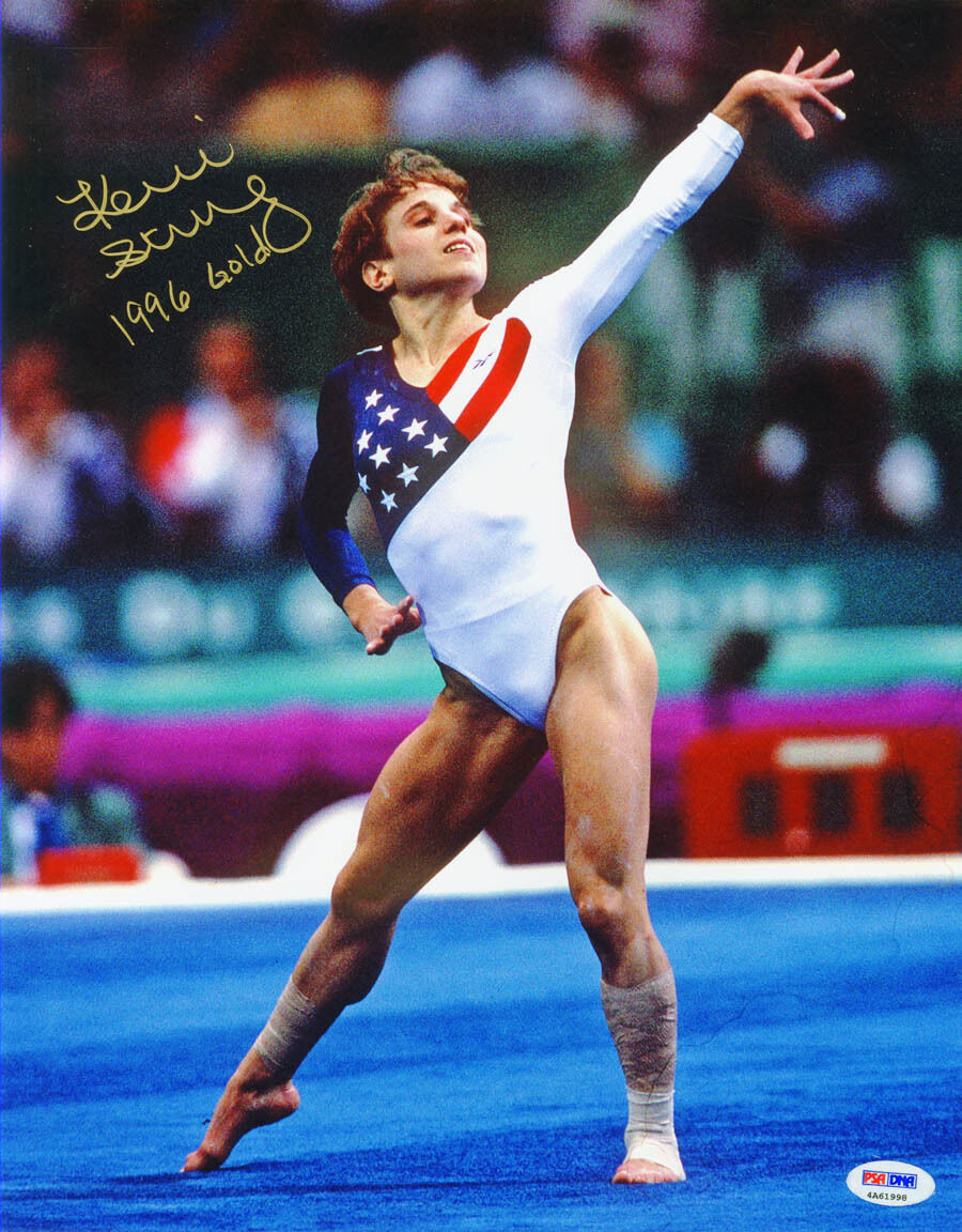 Kerri Strug SIGNED 11x14 Photo Poster painting +96 Gold Gymnast Olympics ITP PSA/DNA AUTOGRAPHED