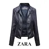 [ZARA] Jaqueta de couro feminina