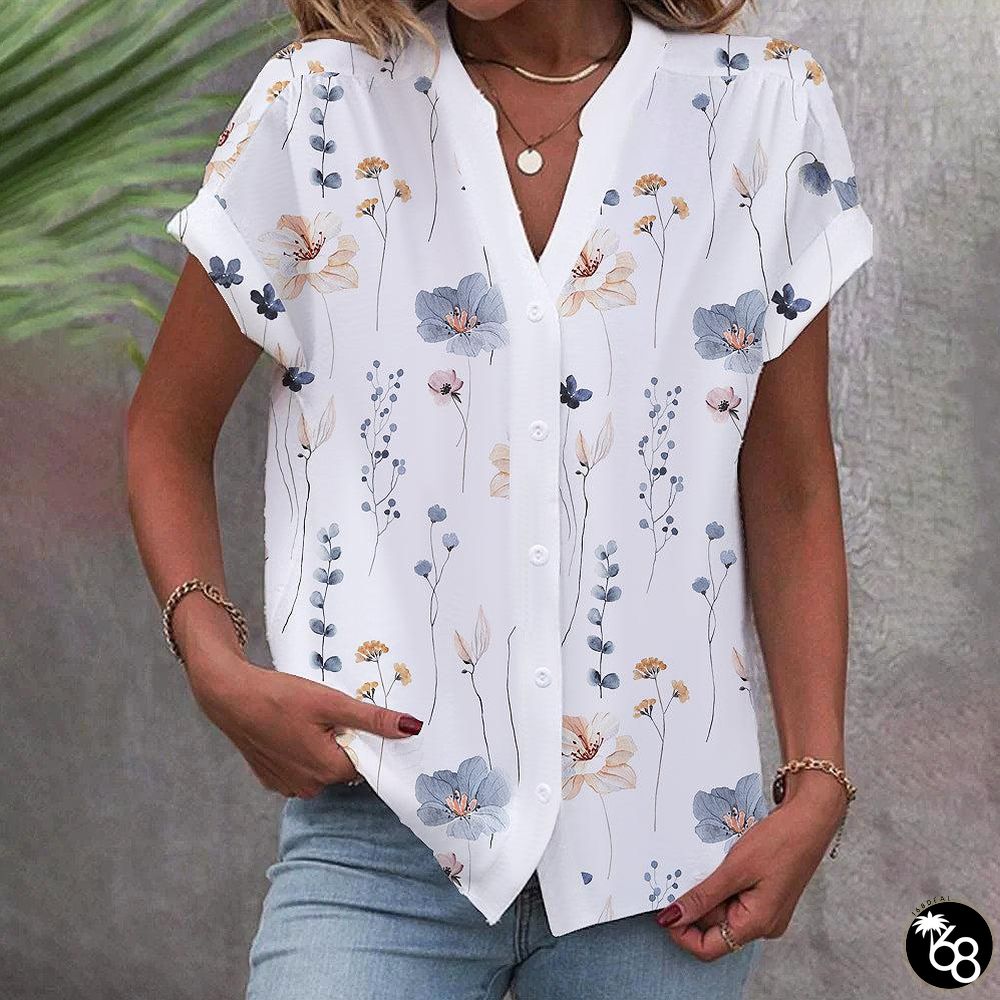 Floral Button Down Shirt | 168DEAL