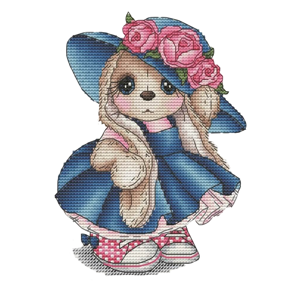 

Cute Bunny - 11CT Stamped Cross Stitch - 40*50CM, 501 Original