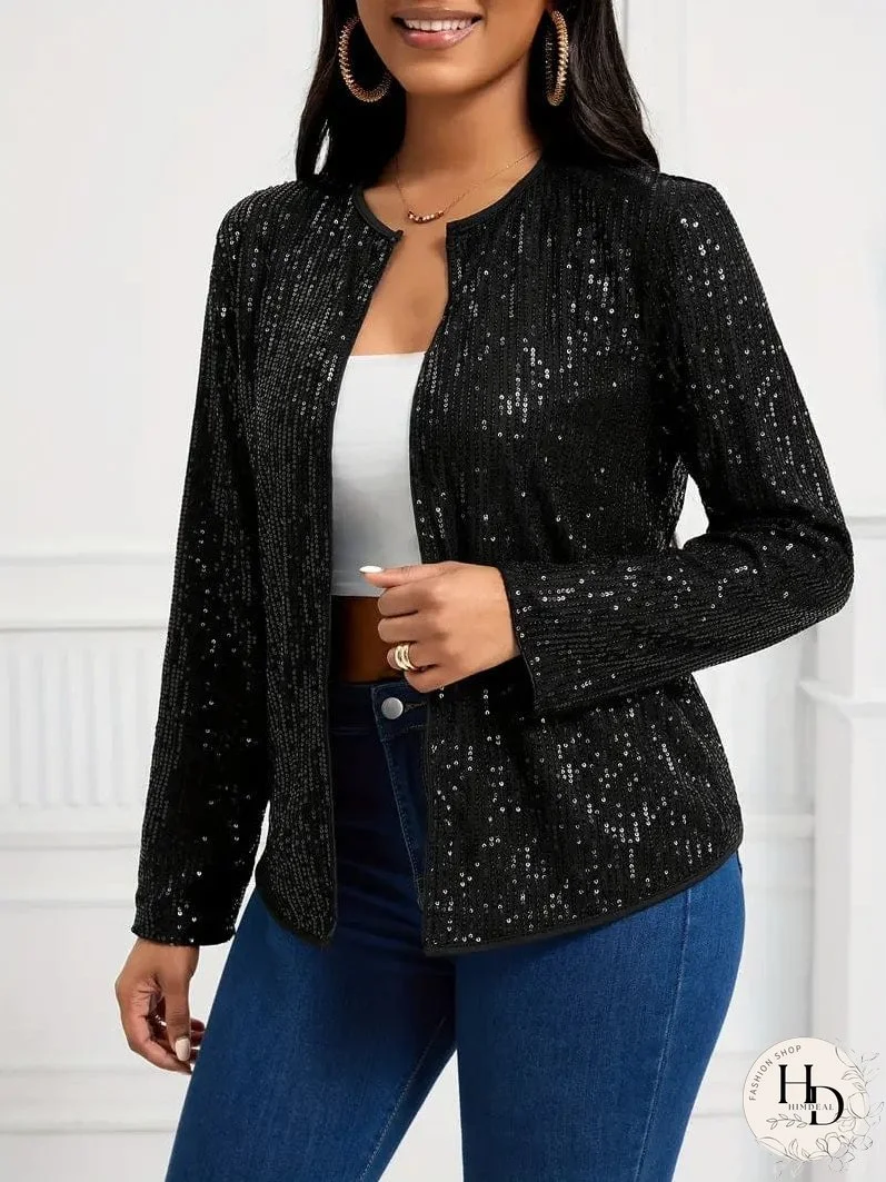 Solid Color Long Sleeve Jacket