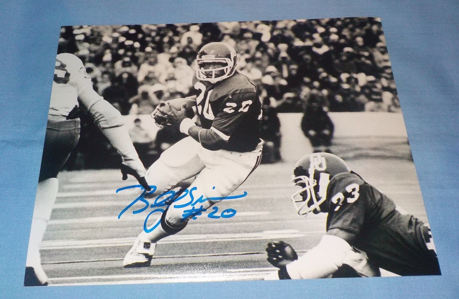 Oklahoma Sooners Billy Sims Signed Autographed 8x10 Photo Poster painting 1978 Heisman Lions C