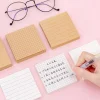 10PCS Classic Kraft Plaid White 80 Pages Post-it Notes Portable Notebooks School Student Office Stationery Gift