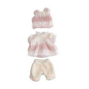 3 Pcs Coral Fleece Baby Clothes for 12 Mini Reborns