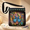 Flower Butterfly DIY Diamond Painting Shopper Bag Diamond Handmade Satchel Bag