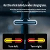 Bicycle taillight sensor smart brake light wireless remote control mountain bike road bike night riding light
