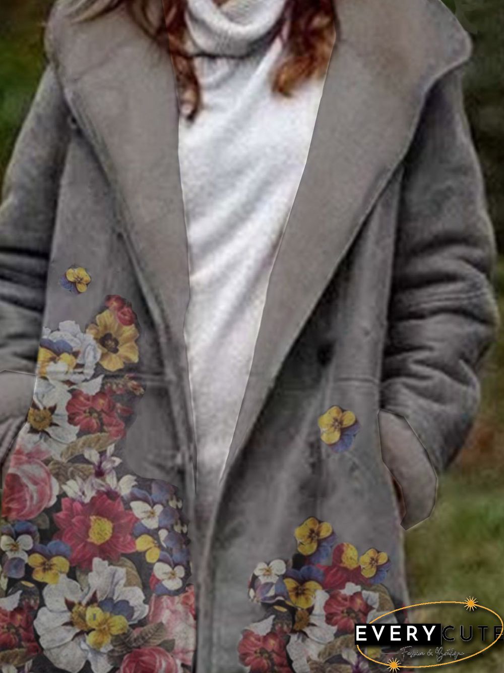 Large size Long Sleeve Vintage Hoodie Overcoat