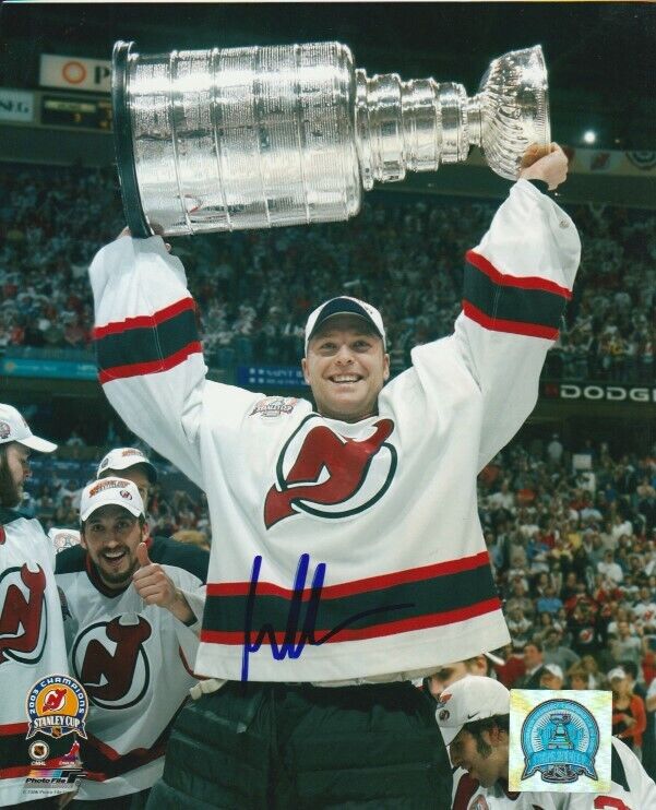 MARTIN BRODEUR SIGNED NEW JERSEY DEVILS STANLEY CUP 8x10 Photo Poster painting #1 Autograph