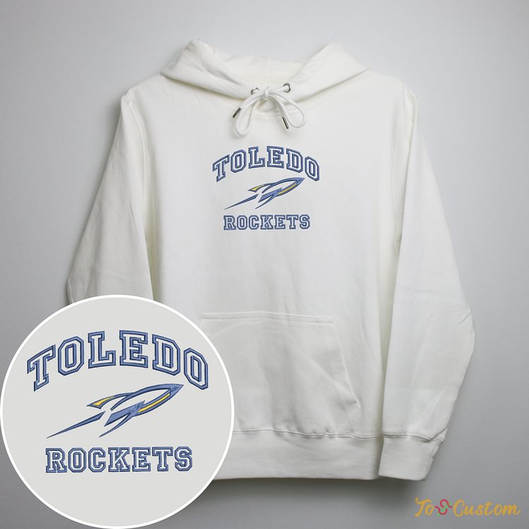 TOSCUSTOM™ Custom NCAA Toledo Rocket Football Embroidred Sweatshirts