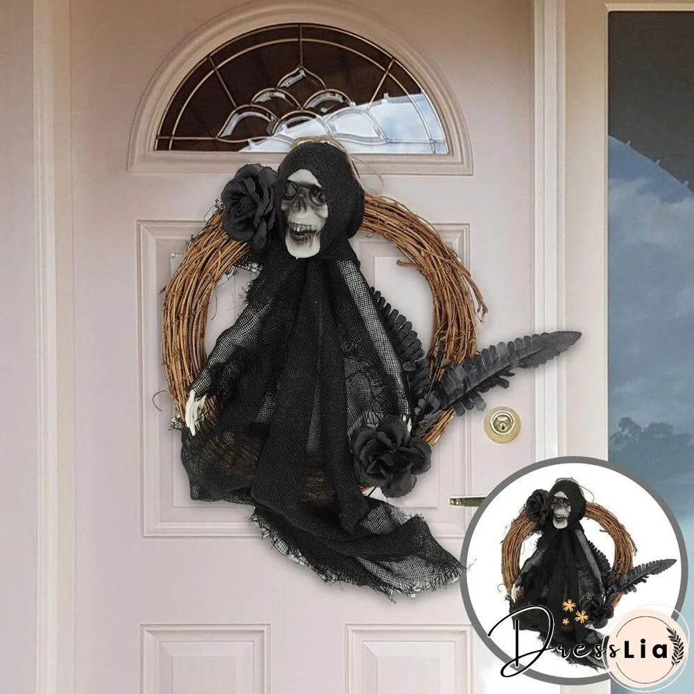 Halloween Decorations Hanging Ghosts Halloween Ghost Wreath Decorations for Yard Garden