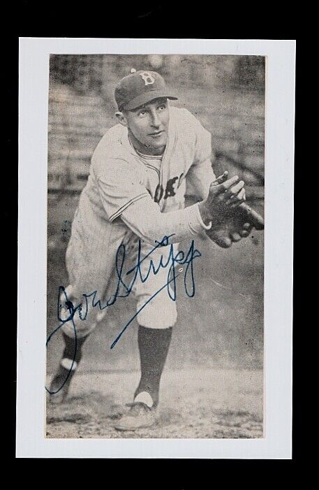 1932/37 JOE STRIPP-BROOKLYN DODGERS AUTOGRAPHED 4X6 VINTAGE Photo Poster painting-(d.1989)