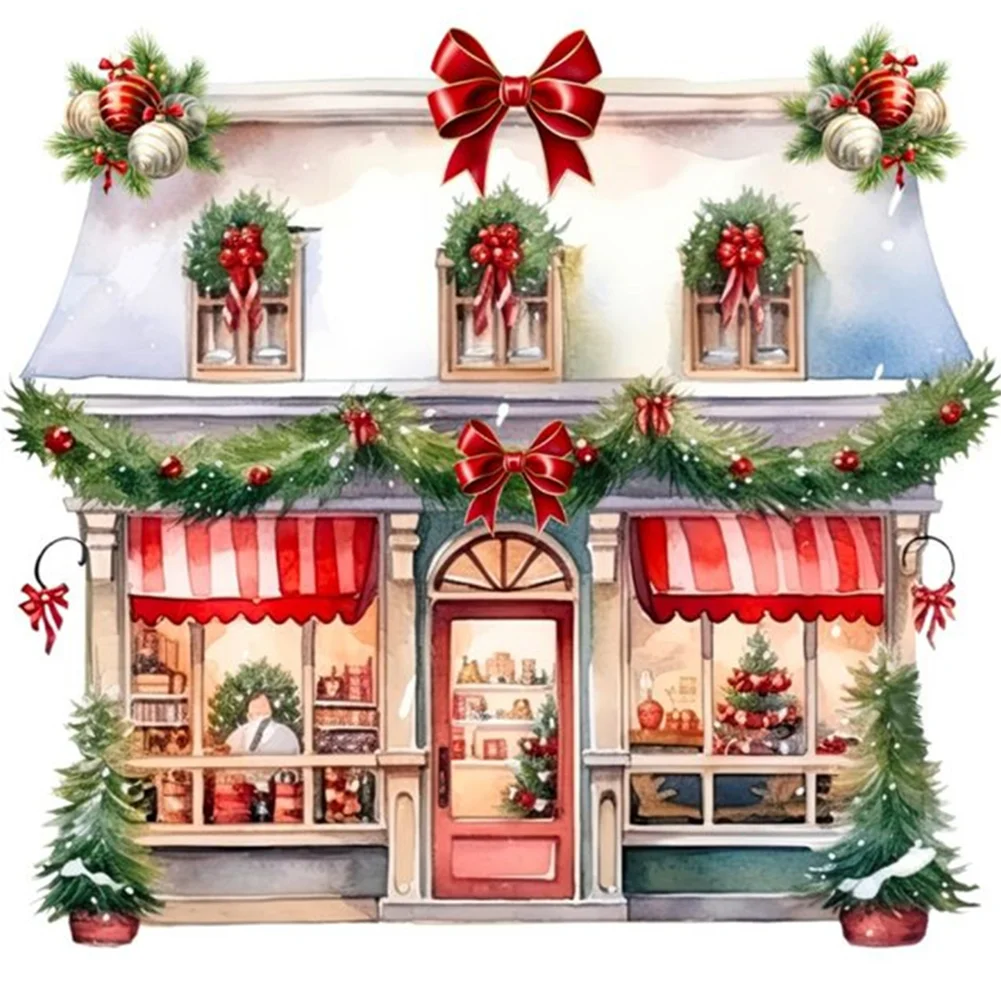 DIY Stamped Cross Stitch 11CT Full Embroidery 50*50cm - Christmas Shop