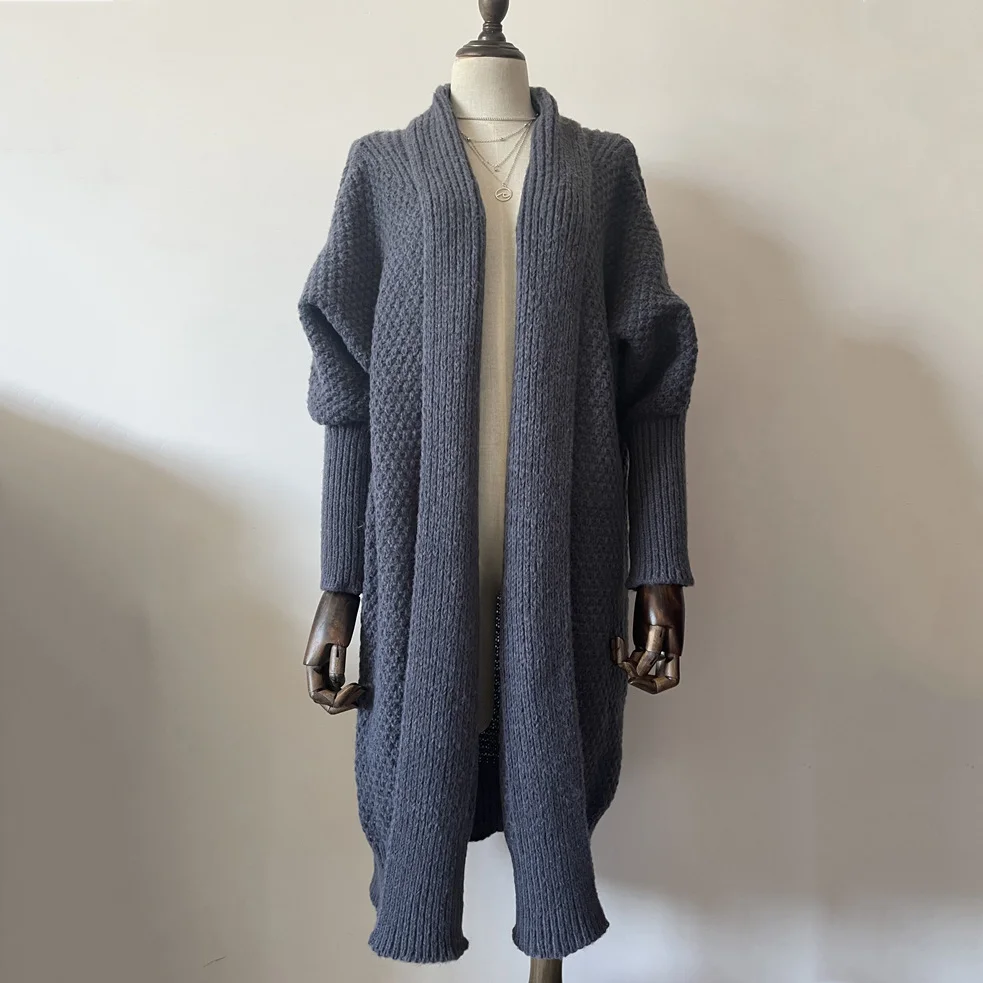 Retro Thickened Door Twist Knitted Cardigan