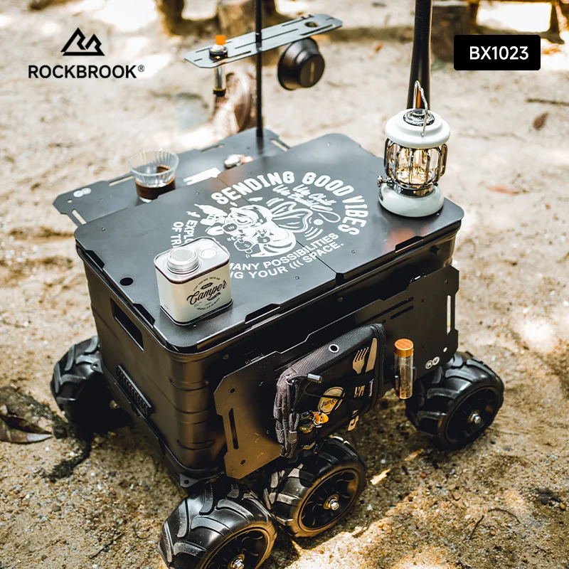 BX1023D 50L (BODY57X38X28CM) BLACK Aluminium Wagon Box: Side Table