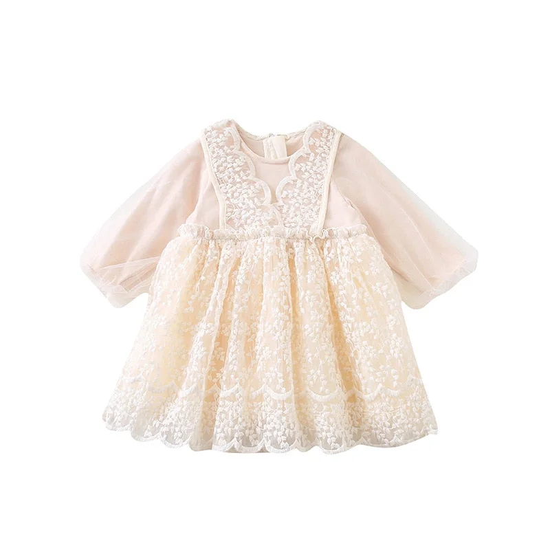 MILANCEL Dresses for Girls Lace Style Princess Party Dress Elegant Girl Costume