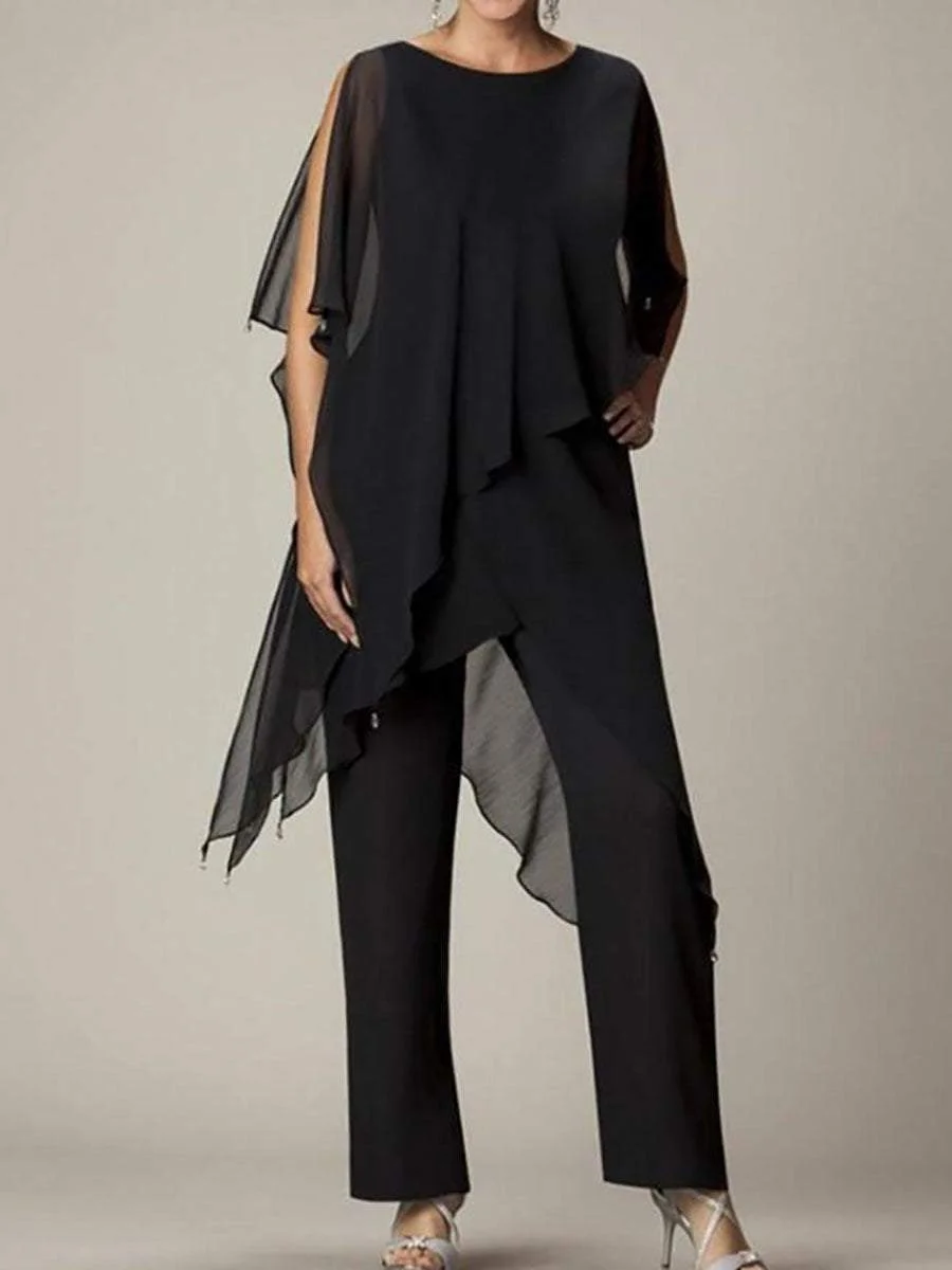 Elegant and Irregular Two-Piece Set