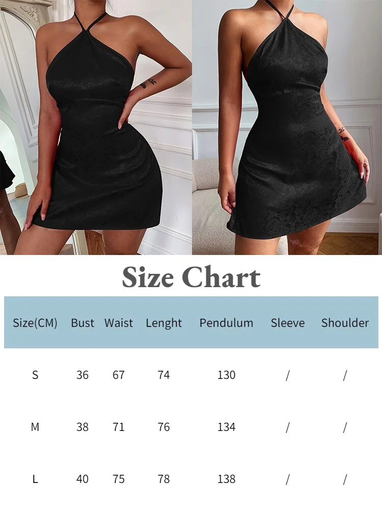 JacuqeLine 2022 Sexy Halter Neck Mini Bodycon Satin Women Dress Summer Black Backless Sleeveless Red Elegant Party Club Dresses